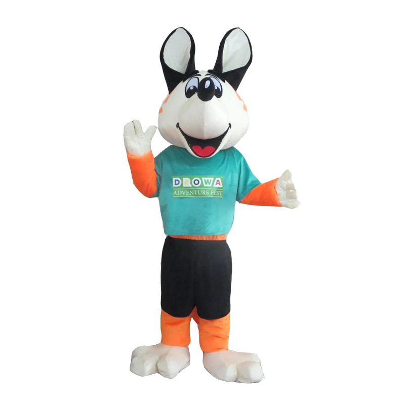 Details about / Christmas White or Black Fox Mascot Costume Cosplay Clothing Carnival Adults New