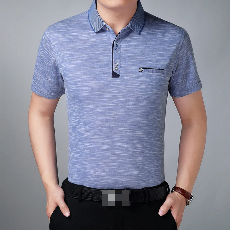 Business Office Polo Shirt 2018 Brand Men Clothing Solid Mens Polo ...