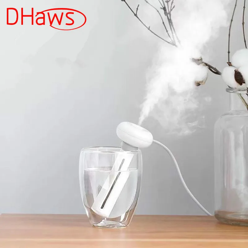 

DHaws White Dismountable Air Humidifier for Home Portable USB Aroma Diffuser Car Mist Maker Ultrasonic Humidifiers Diffusers