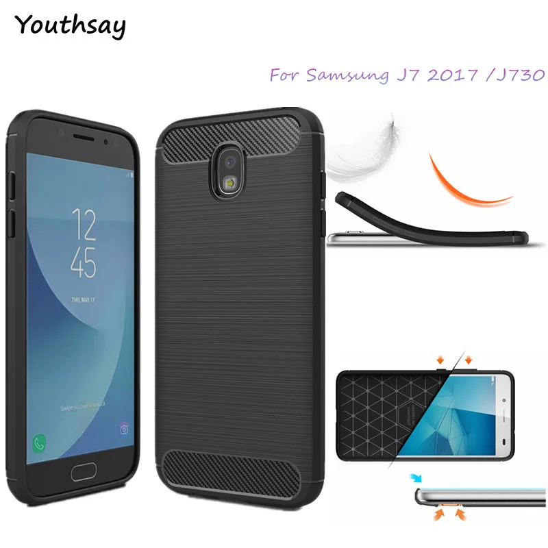 Чехол для Samsung Galaxy J7 2017 чехол J730 роскошный силиконовый телефона задняя крышка