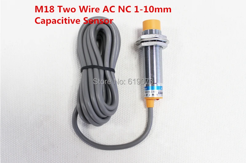 

5Pcs M18 Two Wire AC NC 1-10mm distance measuring capacitive proximity switch sensor -LJC18A3-B-J/DZ