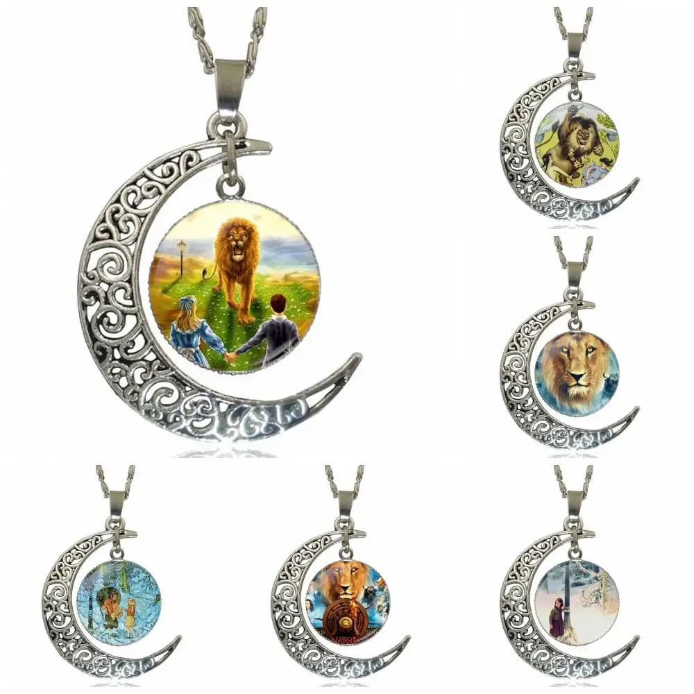 

Chronicles of Narnia Fashion Necklace Handmade Moon Shape Choker Necklace Jewelry Multi Designs For Lovers Girl Friend Best Gift