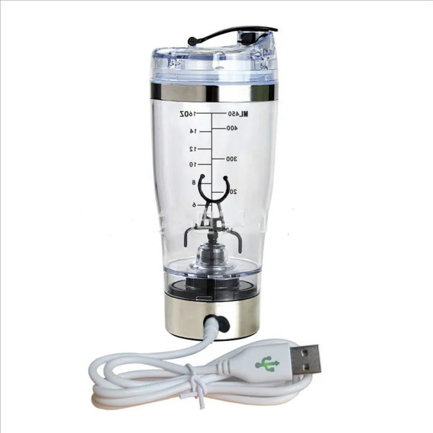 BPA Free 450ml Rechargeable Protein Powder Shaker Electric Automatic