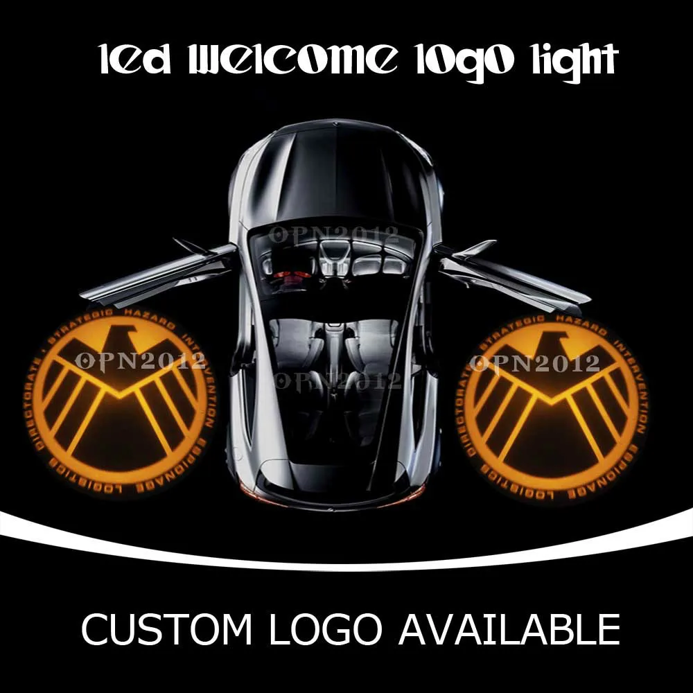

Agents of S.H.I.E.L.D Gobo Door Laser Projector Ghost Shadow Lamp Emblem Auto Emblem Welcome Lamp Door Step Ground 2203 Orange