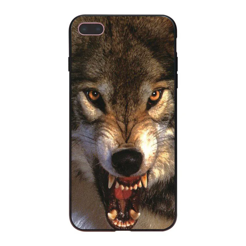 MaiYaCa angry Animal wolf высококачественный чехол для телефона iPhone 8 8plus 7 7plus 6 6S Plus X XS XR XSMax 5 5S SE Coque Shell