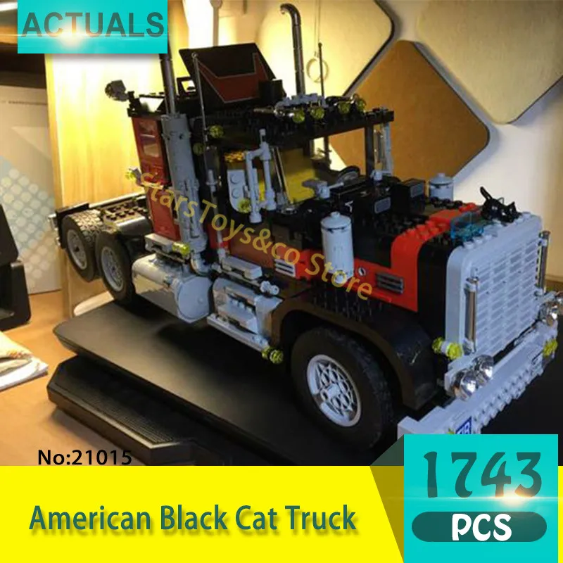 Lepin 21015 1743Pcs Technic Series American Black Cat Truck Model Building Blocks Set Bricks Toys For Children Gift 5571 american-blocks-toys : image Lepin 21015 1743Pcs Technic Series American Black Cat Truck Model Building Blocks Set Bricks Toys For Children Gift 5571 american-blocks-toys