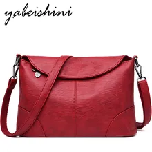 New women's leather shoulder bags female Folded edge Messenger Bag lady handbag Flap zipper tote Vintage Crossbody bag Red bags New women's leather shoulder bags female Folded edge Messenger Bag lady handbag Flap zipper tote Vintage Crossbody bag Red bags