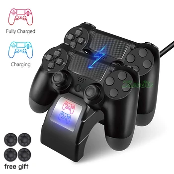 

PS4 PRO SLIM Dual Wireless Controller Charger & Play Station 4 Joystick Fast Charging Dock Station for Sony PS 4 DualShock 4