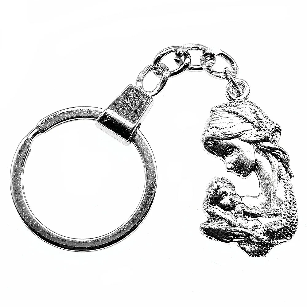

Keyring Mom And Child Keychain 37x20mm Antique Silver Mom And Child Key Chain Party Souvenir Gifts For Women