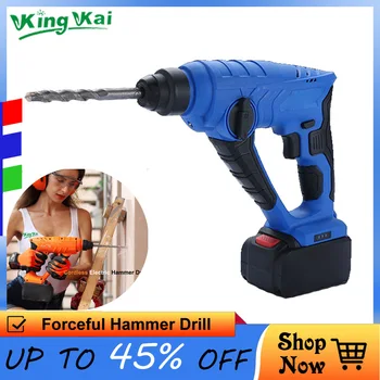 

828 5000 10000mAh Long Duration Hammer Cordless Drill Rechargeable Lithium Battery Multifunctional Electric Hammer Impact Drill