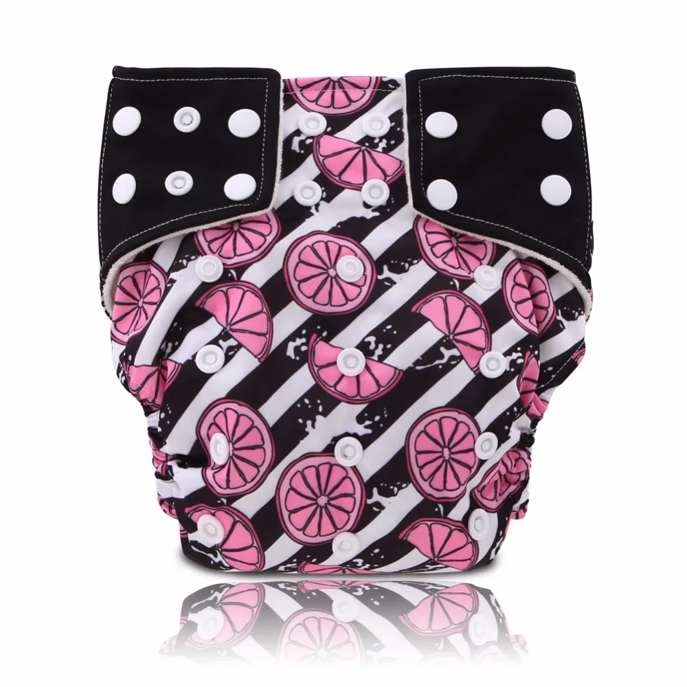 Fashion Orange!JinoBaby Bamboo AIO Cloth Diaper for 3KGS TO 17KGS (Baby