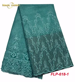 

2018 African Cord Lace High Quality French Lace Fabric With Stones African Lace Fabric For Nigerian Wedding FLP-618