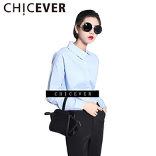 Chciever Лето г. женские sirts T для Для женщин верхняя одежда простой Винтаж одежда с длинным рукавом Футболка Повседневное