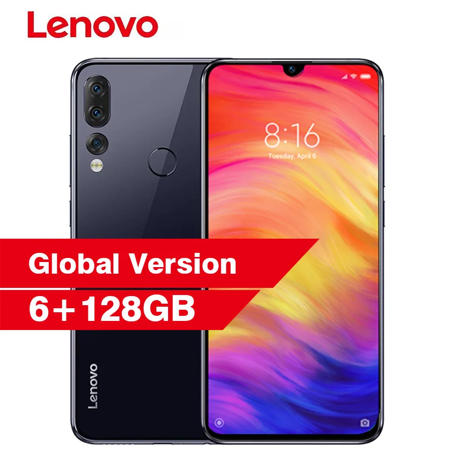Lenovo Z5s L78071 Face ID Notch Экран 6 3 ''Android смартфон ГБ 128 Snapdragon 710 Восьмиядерный отпечаток
