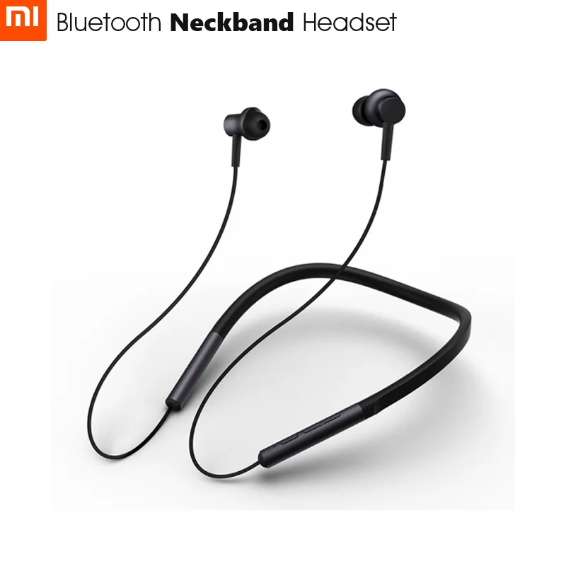  2018 Newest Xiaomi Bluetooth Neckband Headset  apt-X Support AAC Codec  Hybrid Dual Driver  Skin Ca