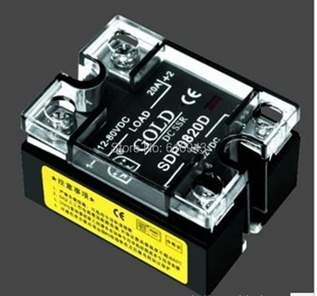 

SDP0820D 20A SSR,Load voltage:12-80VDC,Control votlage:3.5-32VDC or 3.5-32vdc Free Shipping10
