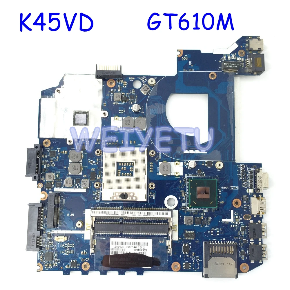 K45VD GT610M 2G QCL40 LA 8224P REV1 0 Motherboard For ASUS K45V A45V A85V P45VJ K45VM