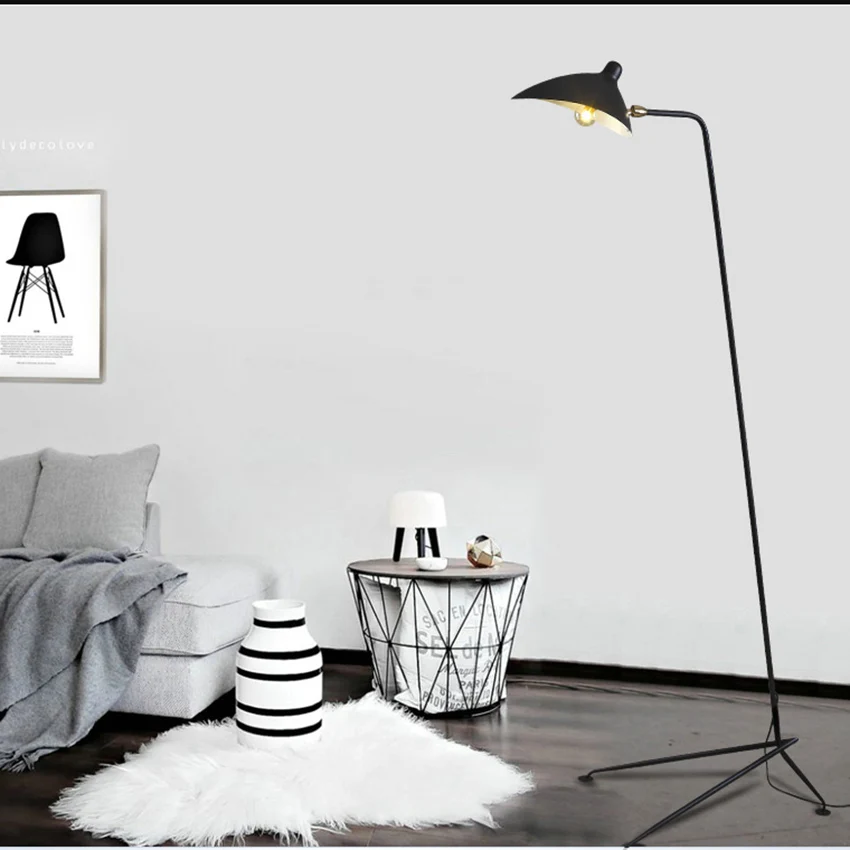 Современный реплика дизайн черный торшер Mantis Arm Напольная Лампа скандинавский Лофт промышленный декоративный светильник для спальни