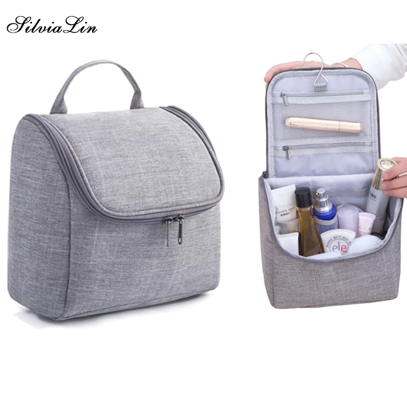 

Foldable Hanging Waterproof Durable Cosmetic Bag Portable Travel Big Capacity Travel Organizer Makeup Bag Hook Wash Pouch
