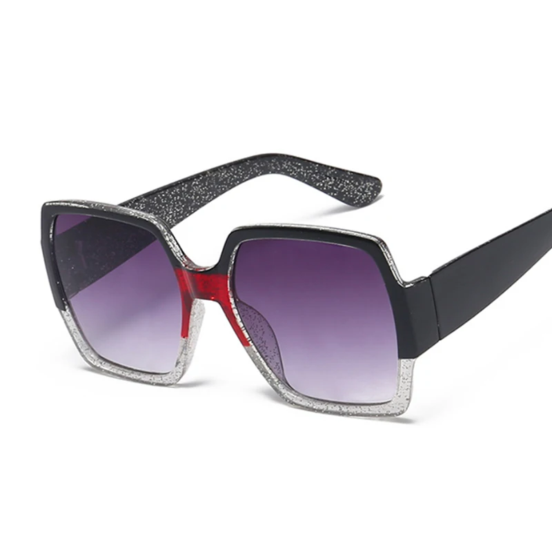 

Oversized Square Sunglasses Women Retro Black Mirror Sun Glasses Female Fashion Vintage Big Lunette De Soleil Femme