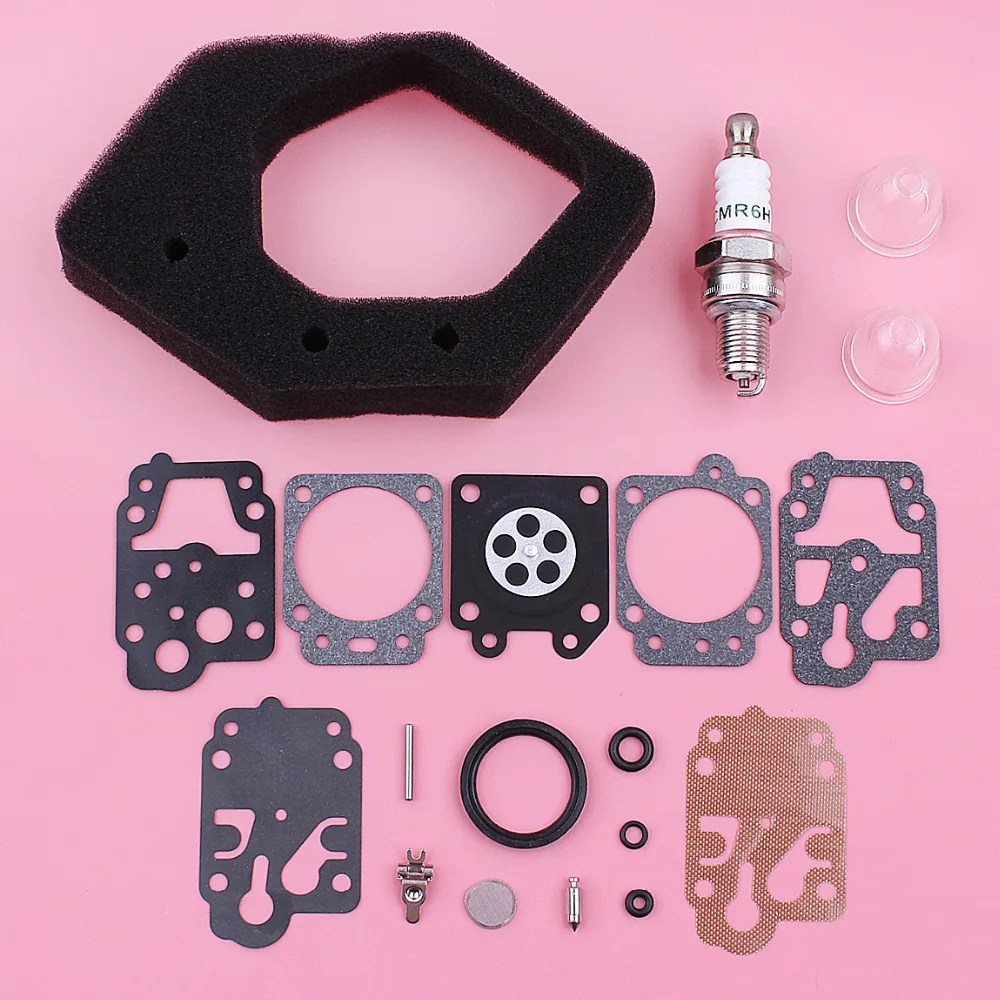 

Carburetor Repair Rebuild Kit For Honda GX25 GX 25 Air Filter Primer Bulb Spark Plug Lawn Mower Replace Spare Part