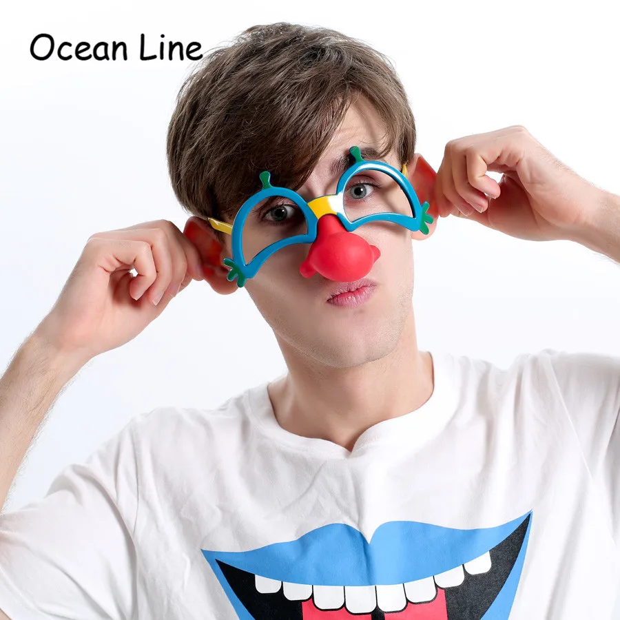 Очки реквизит для вечеринок в виде клоунского носа|decor|decorative beer glassesglasses discount |