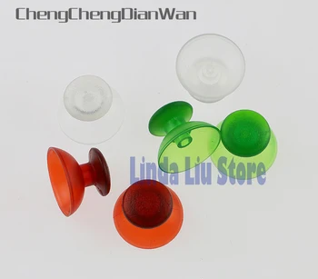 

ChengChengDianWan 100pcs=50pairs transparent Thumbsticks Grips Cover 3D Analog Joystick Cap for PS3 Wireless Controller