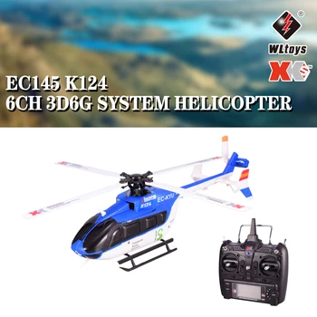 

Wltoys XK EC145 K124 6CH Brushless Motor RC Helicopter3D 6G System Remote Control Toy Transmitter Compatible With FUTABA S-FHSS