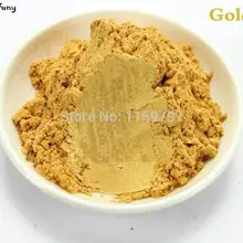 Золотой цвет лак для ногтей пигмент, тени для век макияж порошок, перламутровый порошок, слюда эффект пигмент для автомобиля