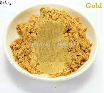 

Gold color nail polish pigment, DIY eyeshadow makeup powder, Pearlescent powder,mica effect pigment for automobile