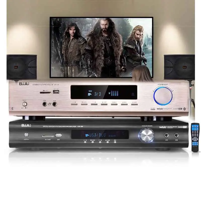 KYYSLB 600 Вт 220 В 40F 5 1 Bluetooth усилитель профессиональный цифровой HiFi высокой мощности