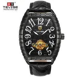 2018 Лидирующий бренд TEVISE Relogio Automatico Masculino для мужчин часы механические часы Кожа Спорт Бизнес Мода квадратные часы