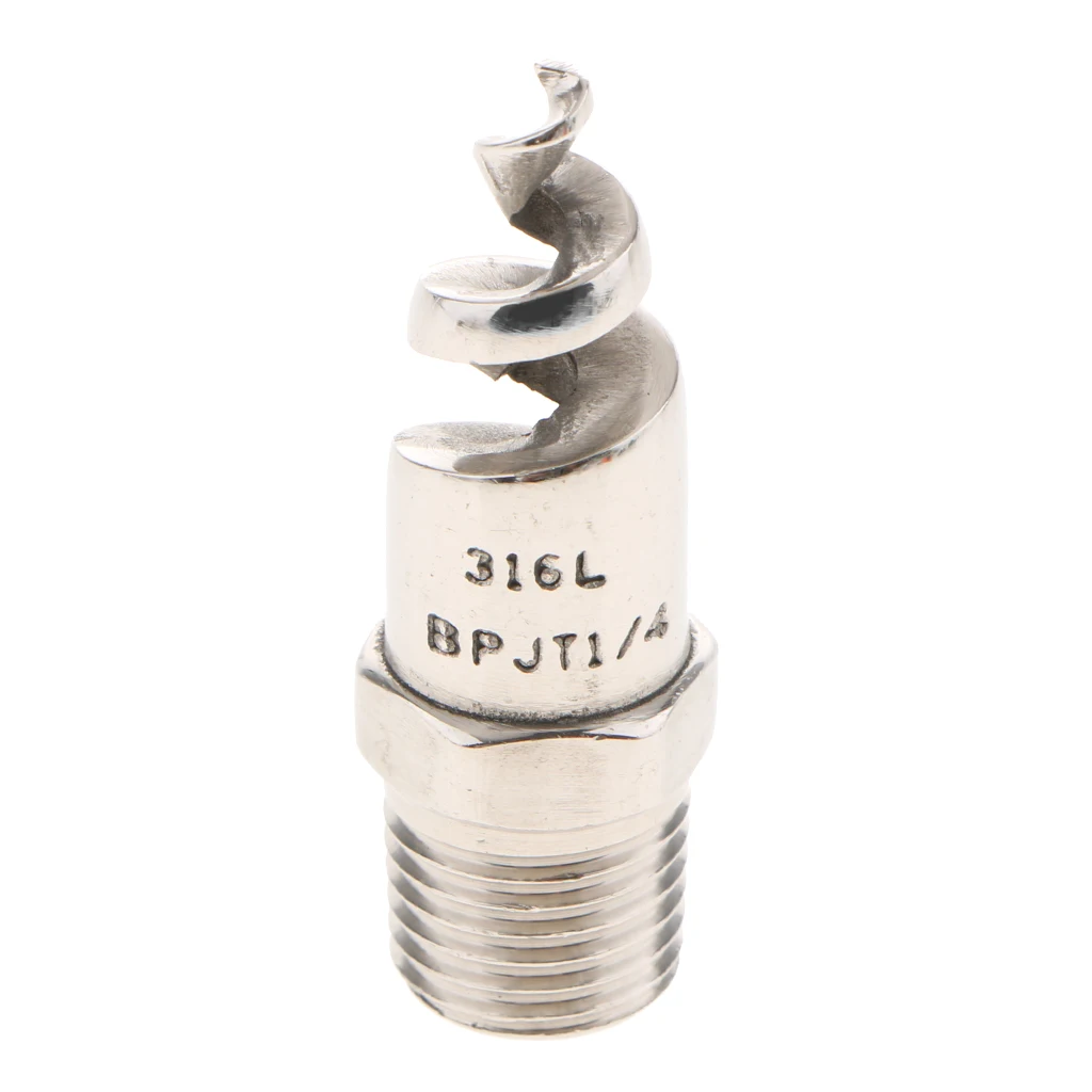 JR6085 Spiral Jet Cone Atomization Spray Nozzle 1/4 Inch Stainless Steel 316