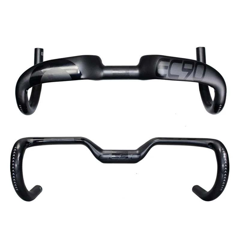 New! Carbon Fiber Highway Bicycle Thighed Handle EC90 Carbon Handlebar Road Bike Handlebar Bent Bar 400420440MM (12)