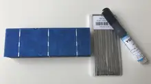 20pcs 156mm*52mm solar cell 1.4W 0.5V for DIY solar panel 6×2 Polycrystalline soalr cell + Enough Tabbing wire + 1pcs Flux pen