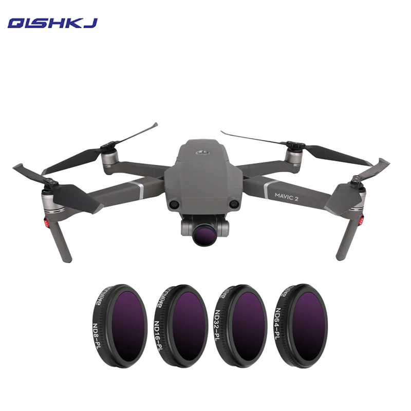4pcs/set mavic 2 ND8-PL ND16-PL ND32-PL ND64-PL lens Filter kit/drone filter for DJI MAVIC ZOOM Drone Accessories | Электроника