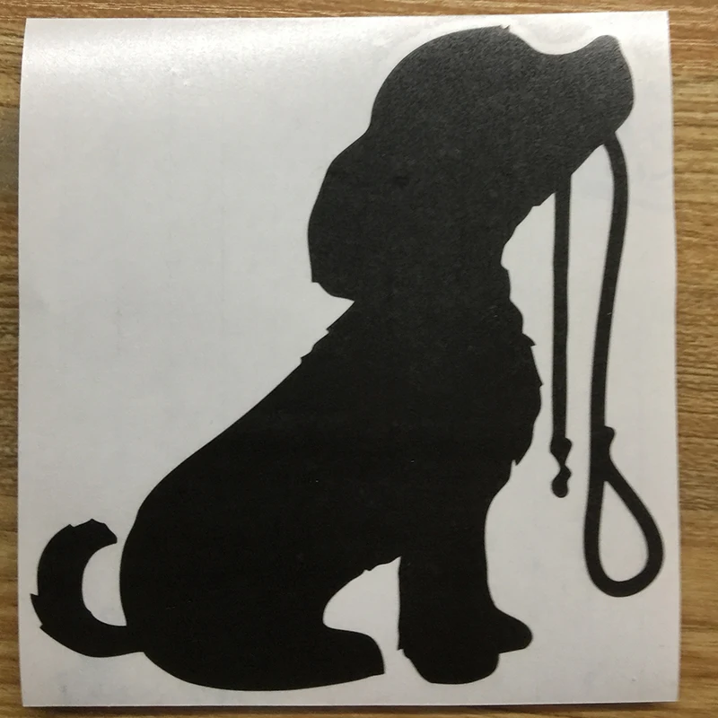 Car- stying  12*13CM Car Styling Loyal Male Dog Small Animal Shapes Motorcycle Accessories Car Stickers  Jdm