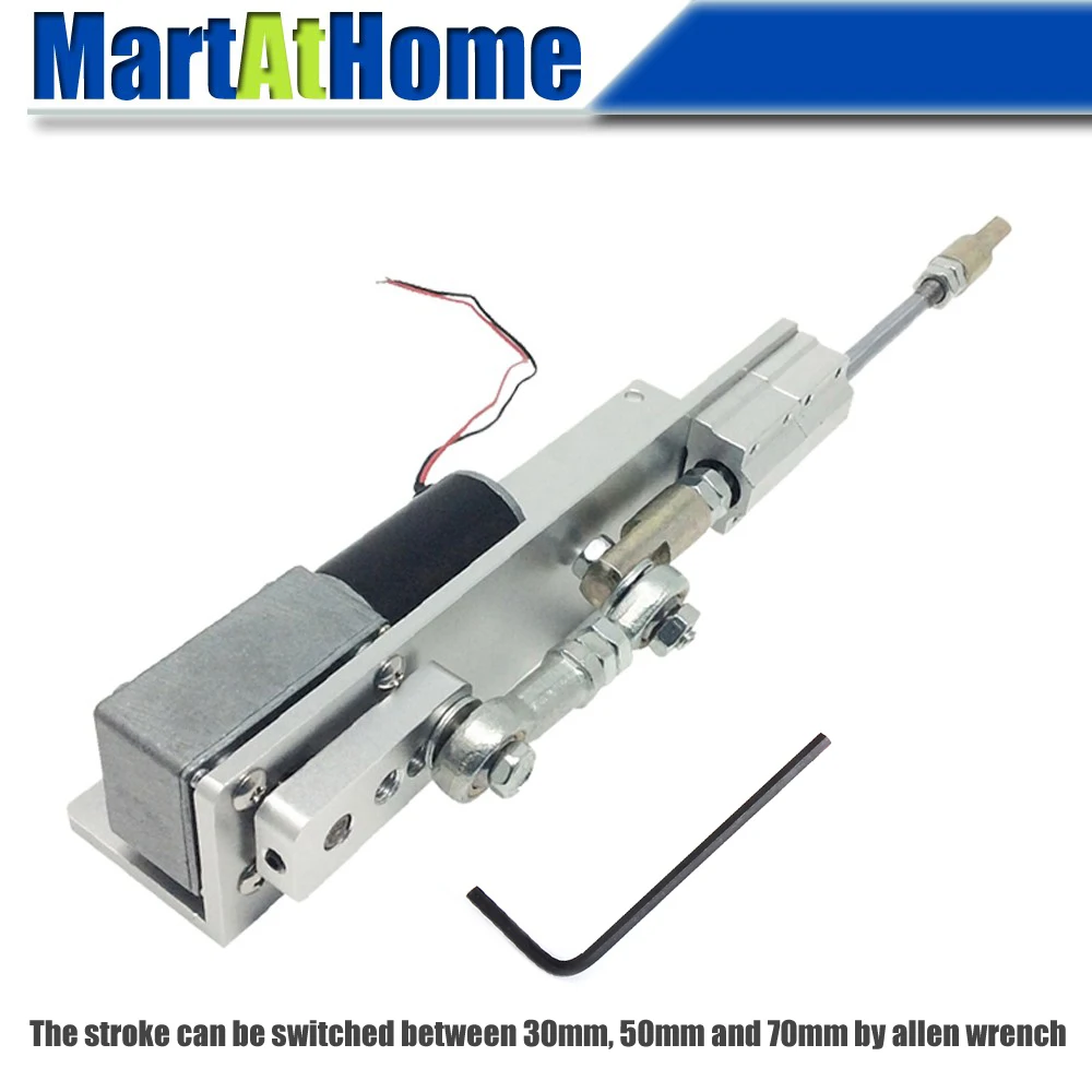 BEMONOC DIY Reciprocating Cycle Linear Actuator with DC Gear Motor 12V 24 Volt Stroke 5//10mm Adjustable 200rpm Speed Optional for DIY Design