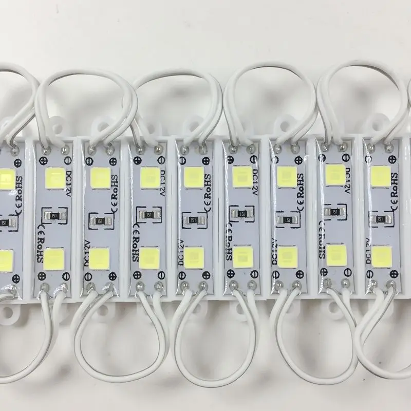 100 шт./лот Мини светодиодный модуль DC12V 5054 2 светодиодных модуля Водонепроницаемая
