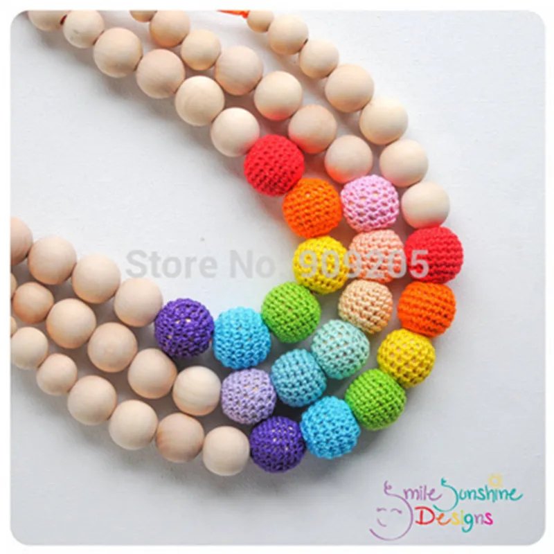 SANSHOOR неоновые разноцветные вязаные акриловые Резиновые Круглые шарики для ручной работы Diy Nacklace 100 шт./лот MXQ-001AH