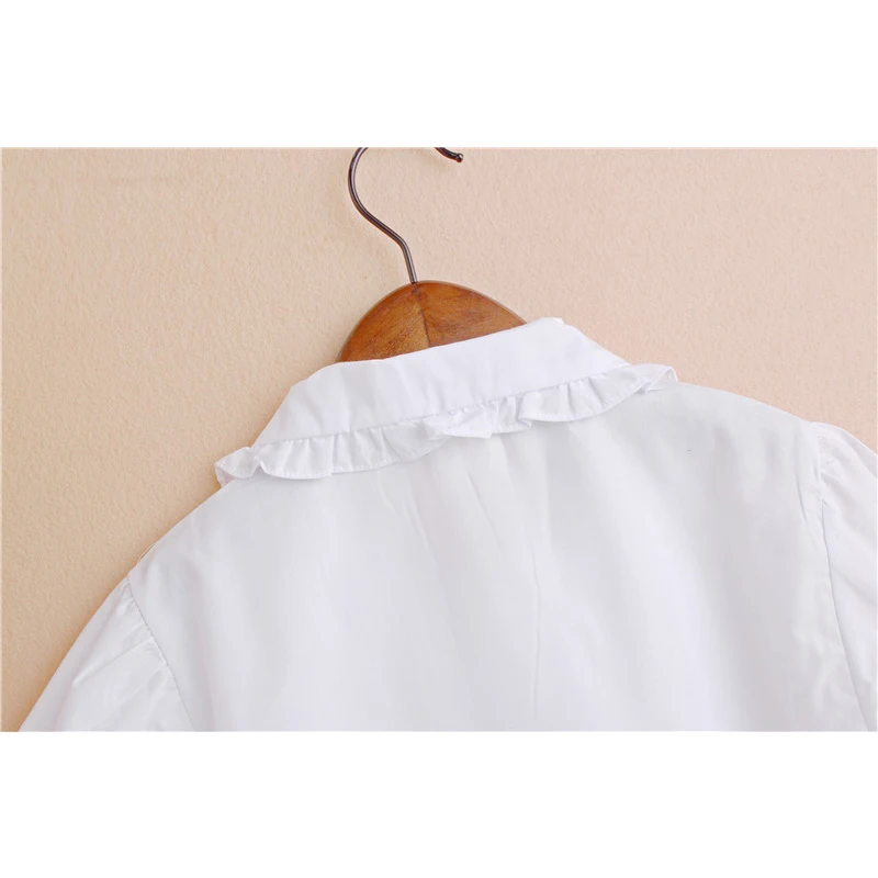 BEKE MATA/детские блузки для девочек г. Летняя Повседневная белая рубашка с короткими рукавами и цветочным принтом для девочек-подростков хлопковая детская блузка От 5 до 15 лет