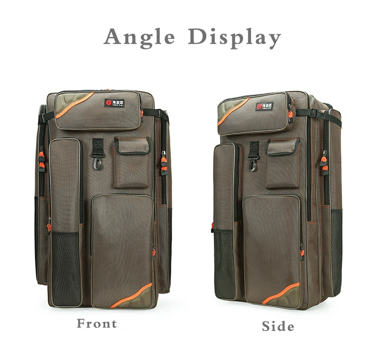 Bolsa de Cadeira de Pesca Bolsa de Equipamento Bolsa de Peixe Vara de Pesca à Prova Multifuncional Dupla Volta Dwaterproof Água 80cm 36 saco de equipamento dupla volta saco de