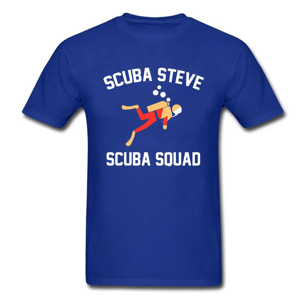 Scuba Steve scuba squad 3452 T-Shirt Newest Short Sleeve Classic 100% Cotton Crew Neck Men's T Shirt T Shirts Thanksgiving Day Scuba Steve scuba squad 3452 blue