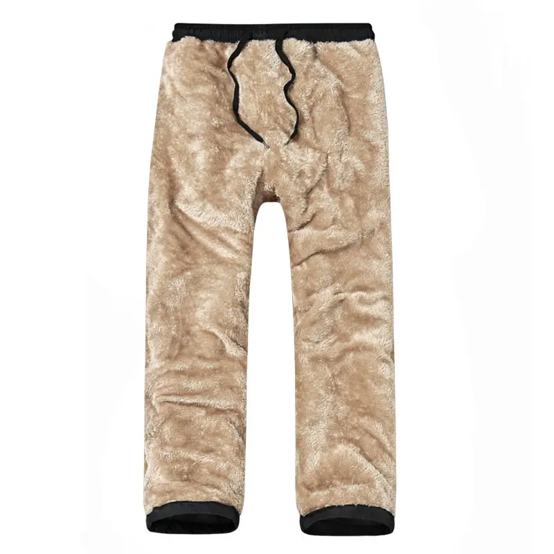 

Outdoor Thickening Men Trousers Casual Plus Velvet Pants Cotton Men's Solid Color Plus Size 5XL Male Warm Winter Trousers MZ3027