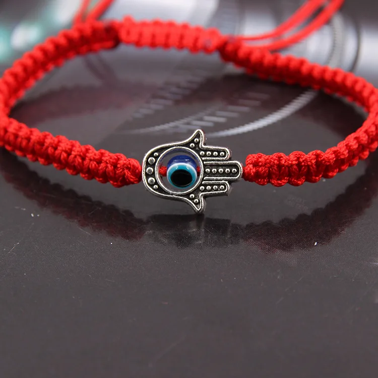 

New Hamsa Red String Thread Blue Turkish Evil Eye Bracelets Charm For Women Handmade Lucky Fatima Friendship Amulet Jewelry Gift