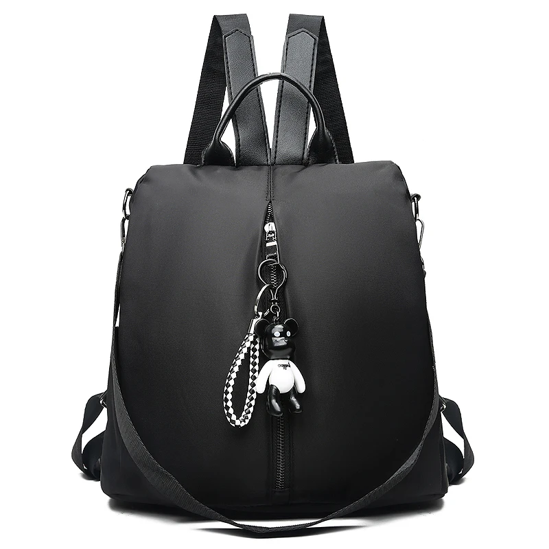 

2018 new retro fashion zipper ladies backpack leather high quality school bag shoulder bag for youth bags leather Tassel