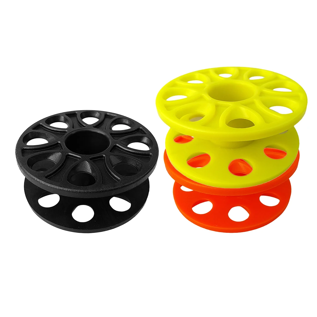 3Pcs/Lot Plastic Compact Scuba Diving Finger Tech Spool Wreck Dive Reel Underwater Snorkeling Guide Line Blank Spool