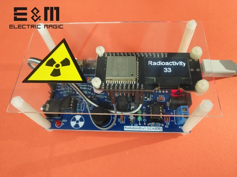 Портативный Ручка счетчик Гейгера DIY Kit детектор атомного излучения с Миллером GM трубка гамма бета луч костюм для Arduino