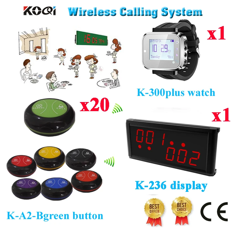 Waiter Paging System Table Call Bell Customer 200 300M ...