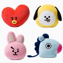 Cute Cartoon BTS BT21 Plush Doll Toy Bangtan Boys Throw Pillow Cushion Boys Throw Pillow Perfect for Sofa Home Decor,11.8”x15.7